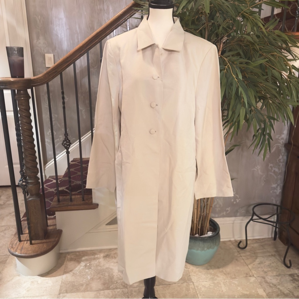 KENAR linen blend duster jacket excellent conditioner size 14. Long sleeve - Picture 13 of 16